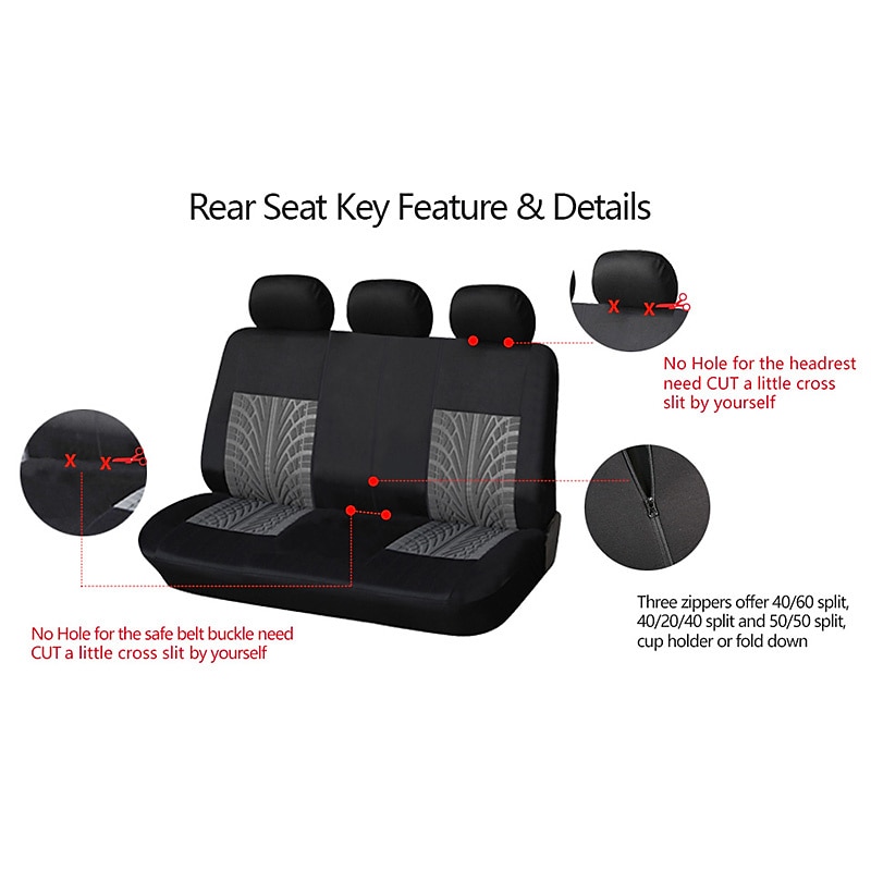 5 Seats Car Seat Cover Full Set Fully Surrounded Car Seat Cover  Car Interior Washable Breathable Comfortable Butterfly Pattern Embroidery Car Seat Cover 2025 - $61.99 –P4
