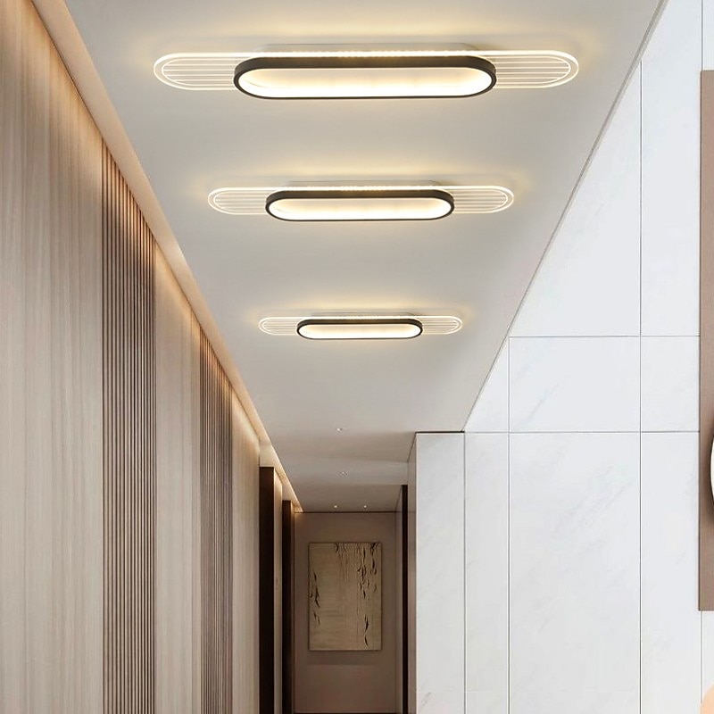 led stripe lampe aluminiumslegering innfelt taklampe 25cm taklampe for stuegang gang 2025 - $86.99 –P2