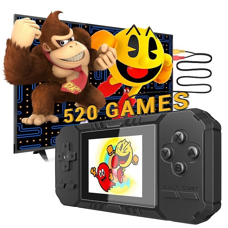 S8 Handheld Game Console Retro Mini Game Console with 520 Classic Games 3.0 inch Screen Rechargeable Battery Portable Games Console Support TV Ideal Gift for Kids Adult Friend Lover 2025 - $31.99 –P1