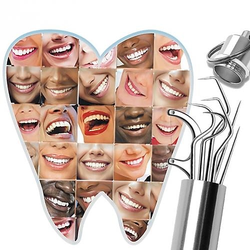 Juego de bolsillo para palillos de dientes de acero inoxidable portátil de 7 piezas, kit de limpieza de palillos de dientes de metal reutilizable con soporte para picnic al aire libre, camping, viajes 2025 - $7.99 -P9