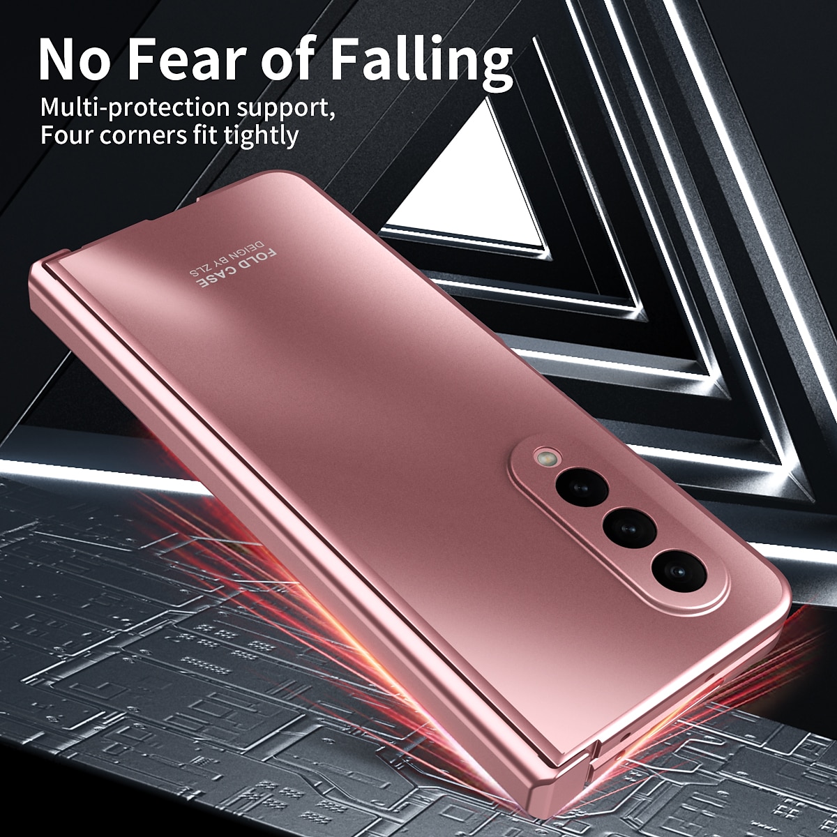 telefon Maska Pentru Samsung Galaxy Z Fold 5 Z Fold 4 Z Fold 3 Carcasă Telefon Întoarce Placare Anti Praf Mată PC 2025 - $23.99 -P5