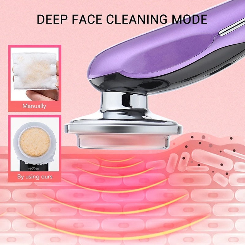 7 in 1 Facial Lifting Device EMS Radiofrequency Micro Current Rejuvenation Facial Massager Light Therapy Anti-aging Anti-wrinkle Beauty Instrument 2025 - $35.99 –P3