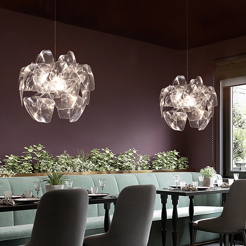 LED-Pendelleuchte 60cm Blumendesign moderne Acryl-Kronleuchter-Pendelleuchte exquisite Deckenbeleuchtung dekorative Deckenleuchte für Wohnzimmer Flur Schlafzimmer 2025 - $399.99 –P4