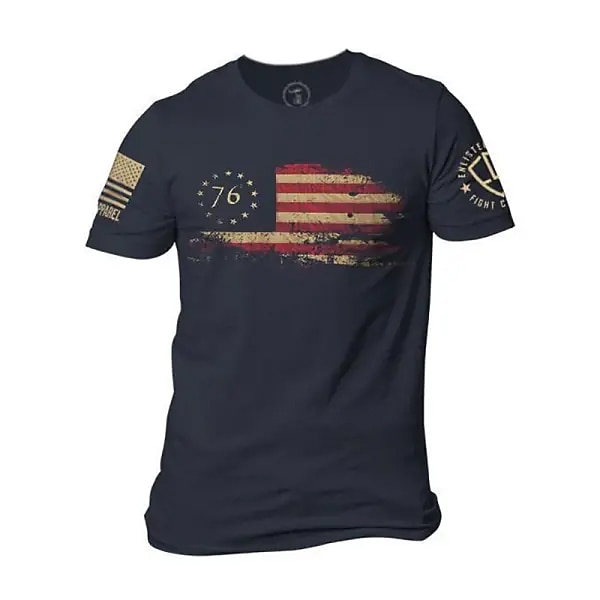 Jour des vétérans T-shirt homme patriote patriote vétéran 100% coton graphique T shirt chemise confortable tee extérieur street mode designer vêtements S M L XL XXL de 2025 ? $15.99 –P8