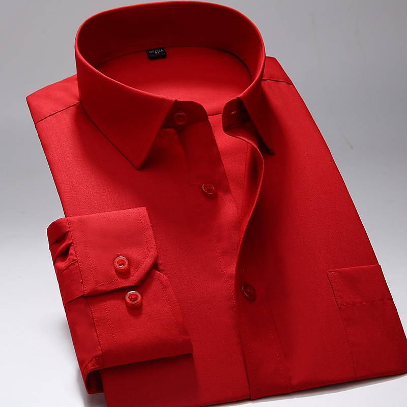 Herren Oberhemd Bügelfreies Hemd Streifen und Plaid Hochzeit Büro & Karriere Hellrosa Schwarz Weiß Rosa Langarm Hemdkragen Ganzjährig Bekleidung 2025 - $28.99 –P6