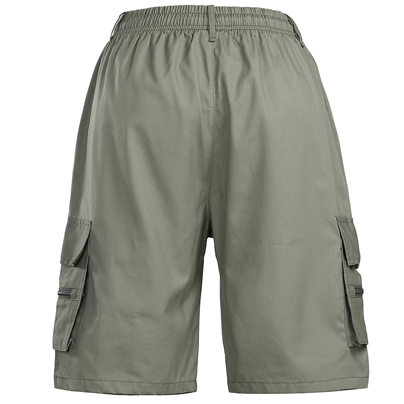 Herre Cargoshorts Shorts Bermudashorts Klapplomme عادي Komfort Pustende utendørs Daglig Ut på byen Mote Gatemote Svart Grønn 2025 - $18.99 –P13