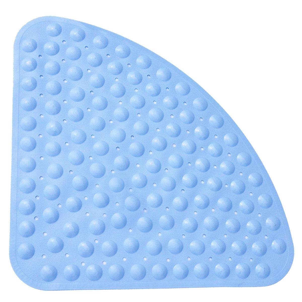 Shower mat non-slip bath mats Bathroom mat with suction cup and drainage  holes for children and babies, 54x54 cm corner shower mat anti-slip mat 