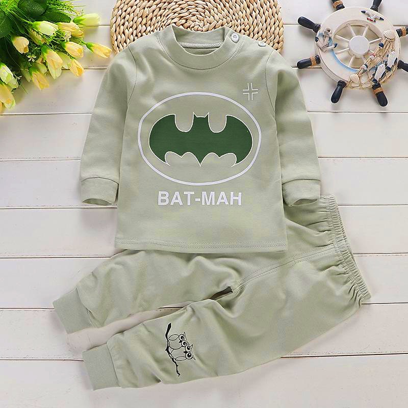 Barn Pojkar 2 delar T-shirt och byxa Långärmad Uggla A01 A02 Djur Tecknat Crewneck Sommar Vår Grundläggande Hem 3-7 år 2025 - $10.49 –P20