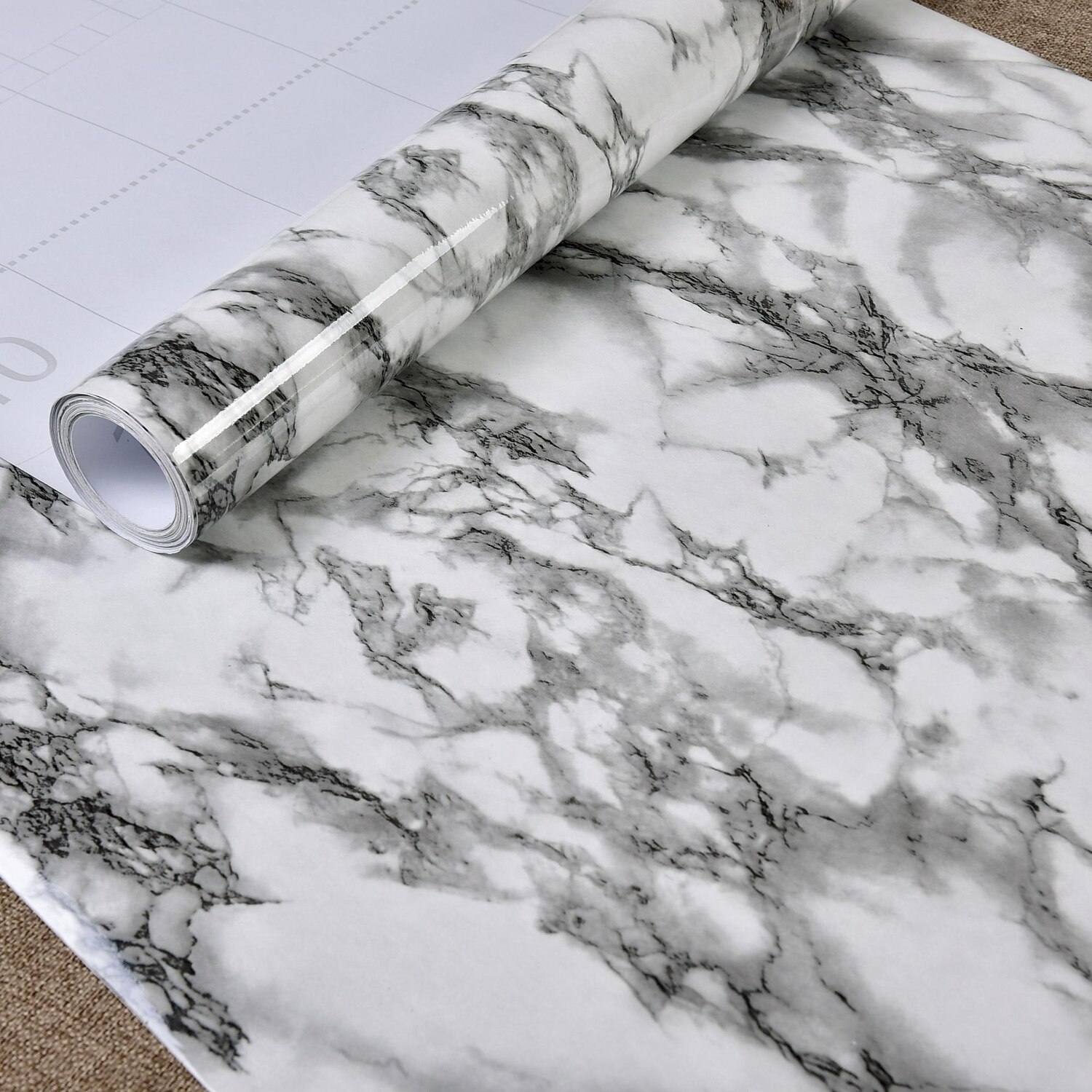 Papéis de parede legais mural de parede papel de parede de mármore decoração de casa revestimento de parede contemporâneo, material de pvc/vinil mural autoadesivo, revestimento de parede de quarto de 2025 por $10.49 -P2