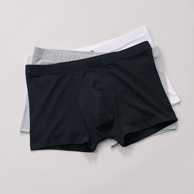 Per uomo Confezione da 6 Slip boxer Biancheria intima Boxer Cotone Traspirante Liscio Multicolore del 2025 a $23.99 –P6