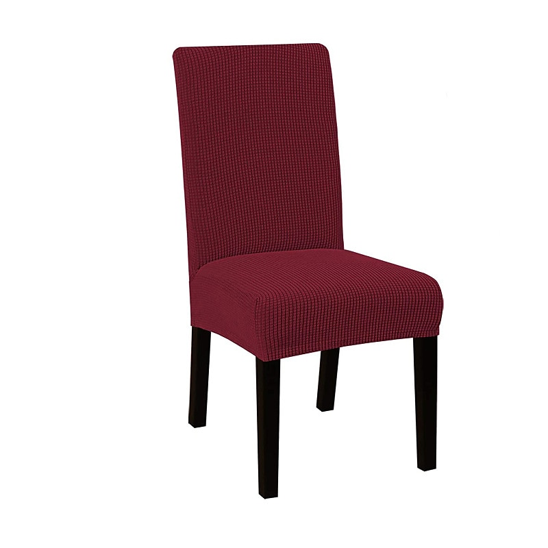Capa de cadeira de jantar repelente de água capa elástica para assento de cadeira elastano com protetor elástico inferior para sala de jantar cerimônia de casamento durável lavável de 2025 por $5.99 –P16