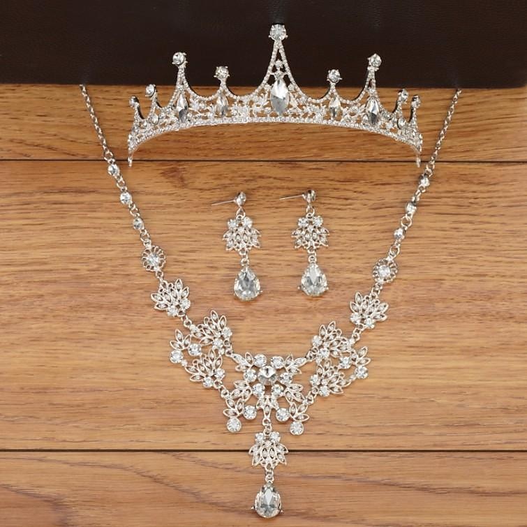 ezüst tiara és korona nőknek kristály királynő koronák strasszos hercegnő tiara lányoknak menyasszony esküvői haj kiegészítők menyasszonyi születésnapi partira bál halloween cos-play jelmez karácsony 2025 - $15.49 –P2