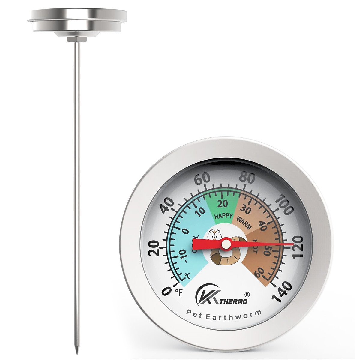kompostová půda zahradní teploměr super dlouhá nerezová sonda testovací teploměr na hnojivo 50cm 2025 - $25.99 –P4