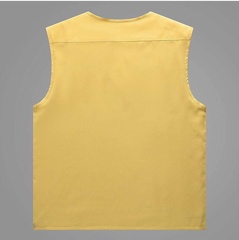 Per uomo Gilet da pesca Gilet / gilet da escursionismo Gilet / Gilet Superiore Esterno Portatile Ultra leggero (UL) Traspirante Leggero Grigio beige Nero Giallo Caccia Pesca Spiaggia del 2025 a $36.99 –P6