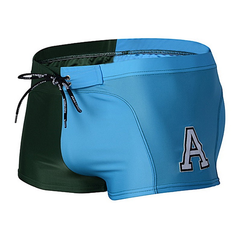 Men's Swimwear Swim Shorts Swim Trunks Print Patchwork Letter Breathable Soft Outdoor Casual Daily Hawaiian Stylish White Royal Blue Micro-elastic 2025 - $11.49 –P6