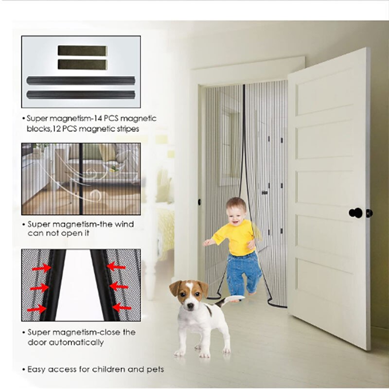Magnetic Screen Door Portable, Fly Or Bug Screen Magnetic, Doorway For Sliding Door,Garage,Patio,Kitchen,Living,Window Room,Bedroom,Bar,Pet and Kid Easy Entry 2026 - $36.99 –P10