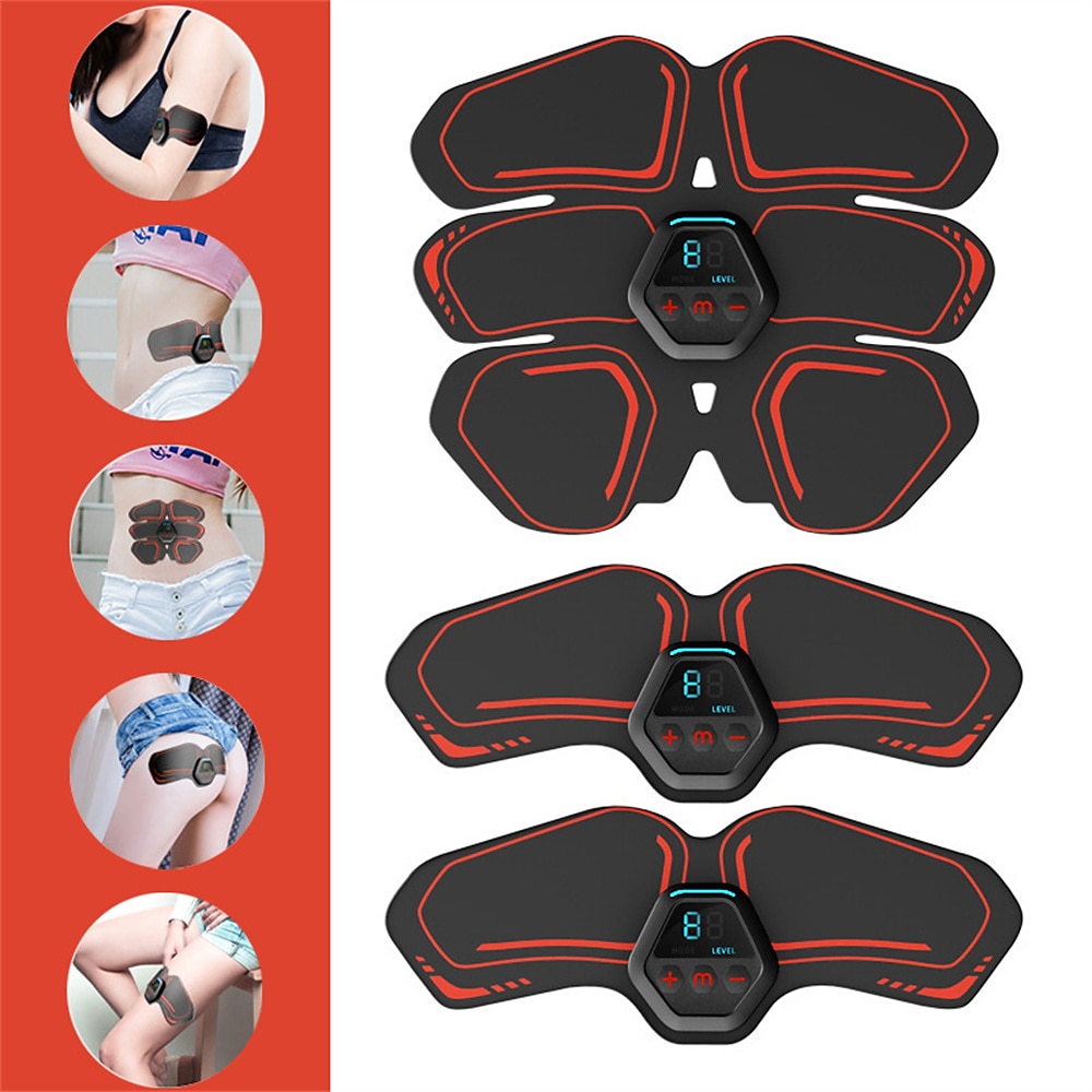 usb abs stimulator spier toner vrouwen mannen armen benen shaper trainer toner abdominale trainingsriem 2025 - $46.99 –P3
