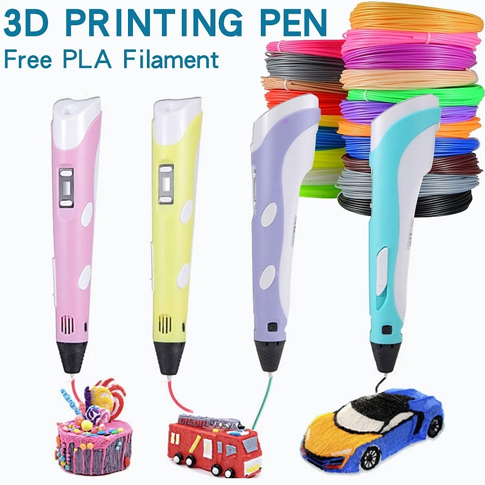 Crayon 3D bricolage impression 3D stylo faisant graffiti fil pla art graphique enfants jouet festival cadeau d'anniversaire pour cadeaux de noël de 2025 ? $35.99 –P4