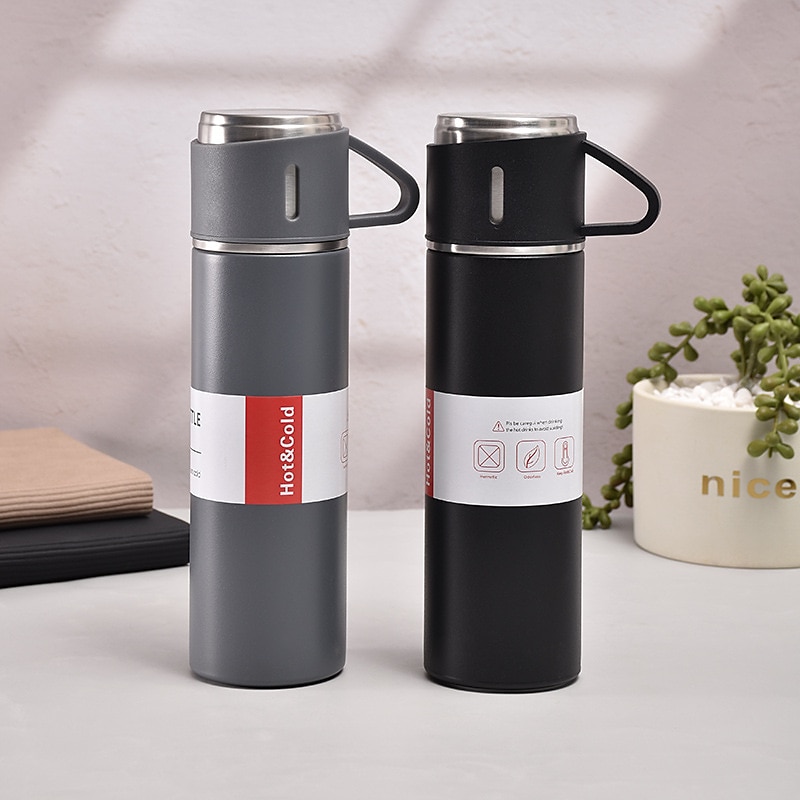 Conjunto de presente de caneca térmica de aço inoxidável de 1 peça, caneca de chá de aço inoxidável, copo de água de parede dupla de aço inoxidável para carro de 2025 por $13.99 –P9