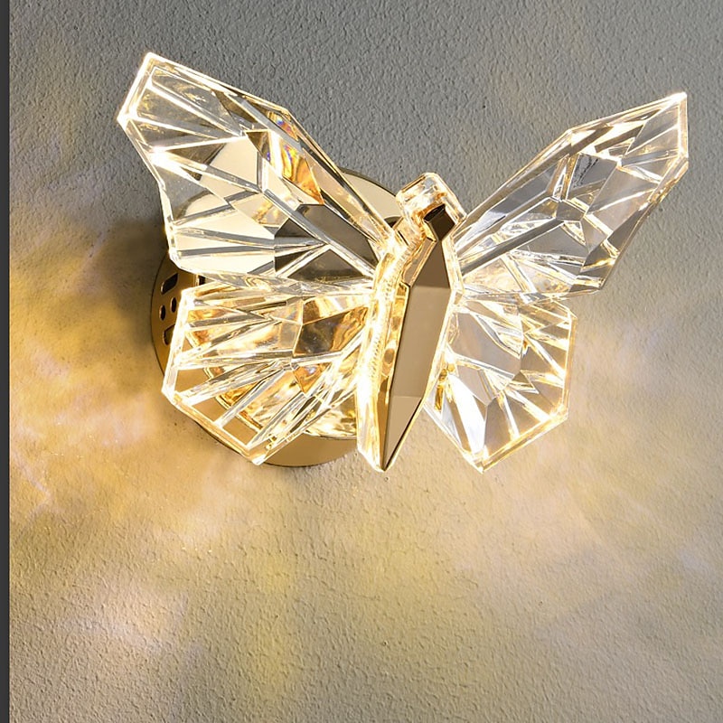 LED Wall Lights Unique Butterfly Design Modern Indoor Acrylic Wall Lamps Wall Sconces Warm White 3000K Bedroom Wall Sconces 2025 - $165.99 –P5