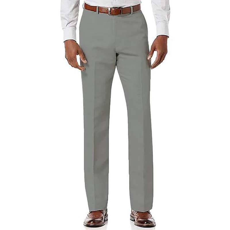 Herren Hose Hosen Freizeithose Tasche Glatt Komfort Atmungsaktiv Outdoor Täglich Ausgehen Modisch Strassenmode Weiß Hellgrün 2026 - $24.99 –P10