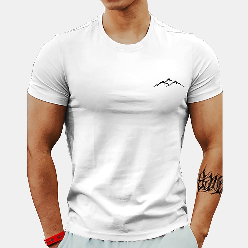 Bărbați Mărime Plus Tricou Mare si inalt Imprimeu Grafic Crewneck Imprimeu Mânecă scurtă Șic Stradă Stilat Casual Topuri În aer liber Ieșire Topuri 2026 - $16.49 –P8