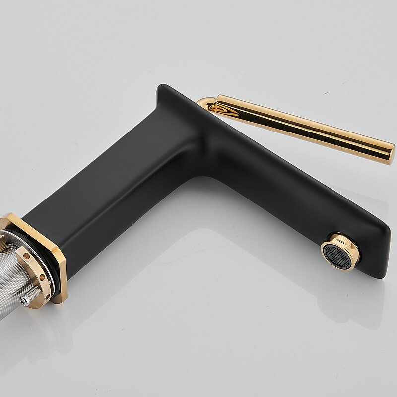 Basin Sink Mixer Faucet Brass, Tall/Short Bathroom Tap Single Handle One Hole Deck Mounted with Cold Hot Hose Bath Taps Vessel Water Tap 2026 - $173.99 –P7