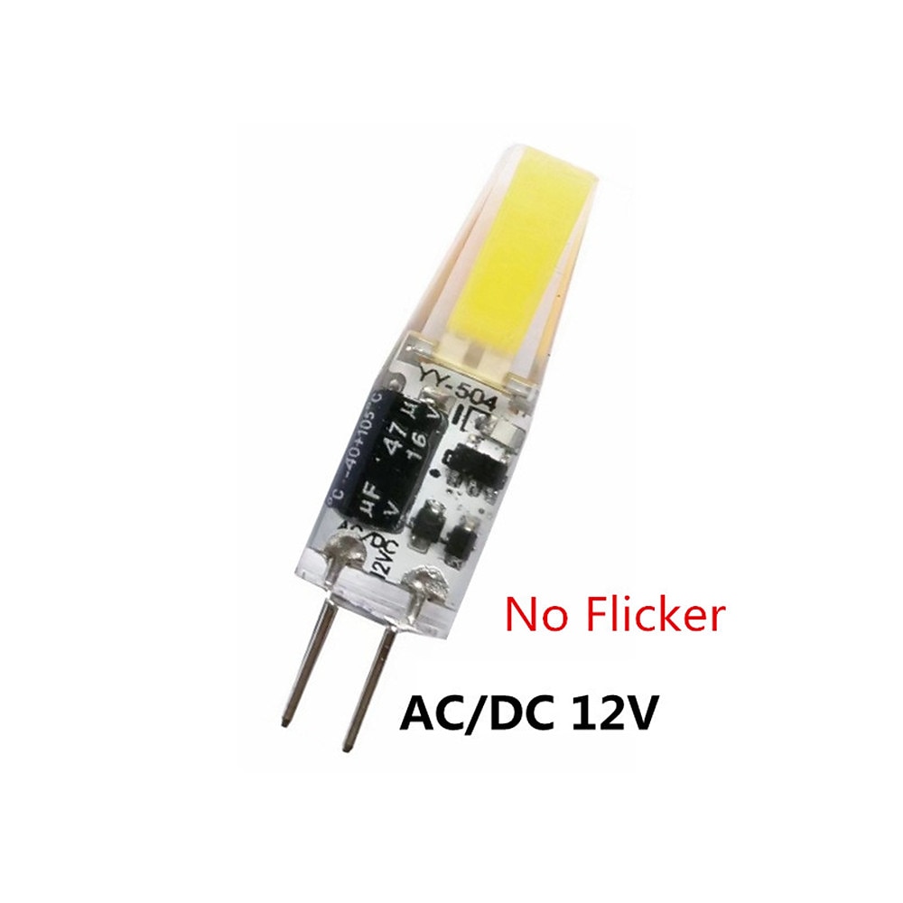 10 τμχ χωρίς τρεμόπαιγμα mini g4 led cob φωτιστικό 3w λαμπτήρα ac/dc 12v φώτα κεριών αντικαθιστούν 30w αλογόνου για προβολείς πολυελαίου 2025 - $27.99 –P5