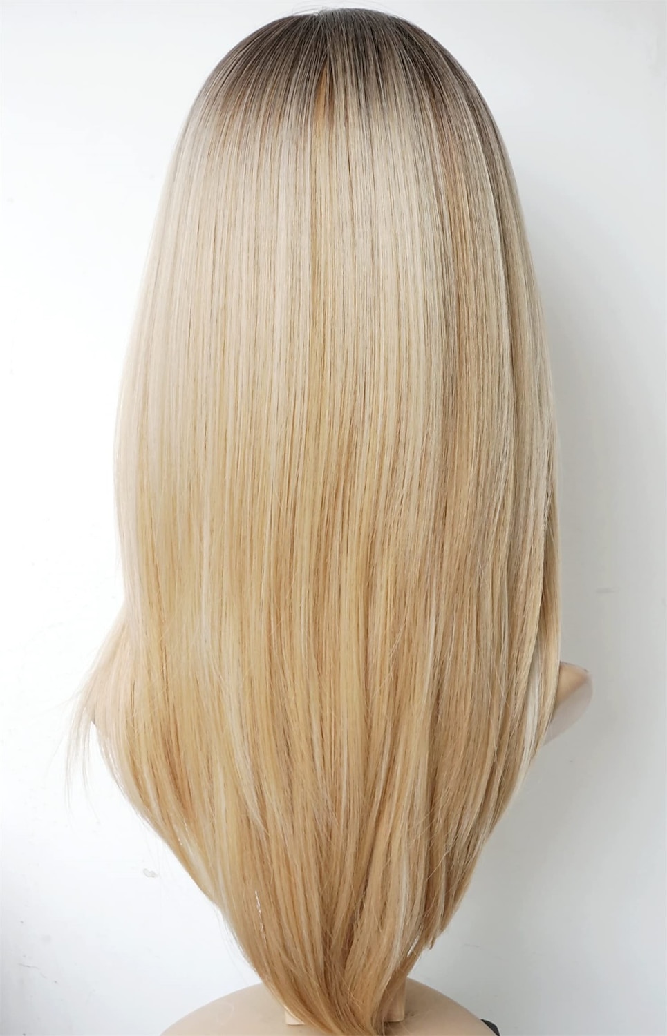 lunga lunghezza della spalla a strati marrone con parrucca evidenziata color cammello fibra di capelli sintetica evidenzia parrucche multicolori per donne bianche del 2025 a $26.99 –P16