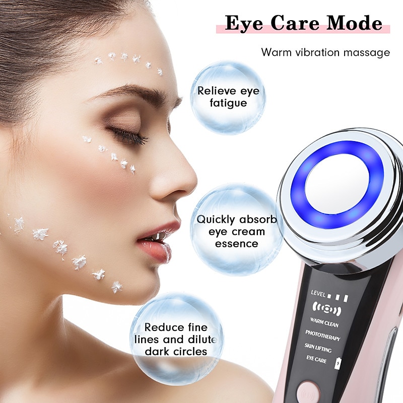 7 in 1 Facial Lifting Device EMS Radiofrequency Micro Current Rejuvenation Facial Massager Light Therapy Anti-aging Anti-wrinkle Beauty Instrument 2025 - $35.99 –P8