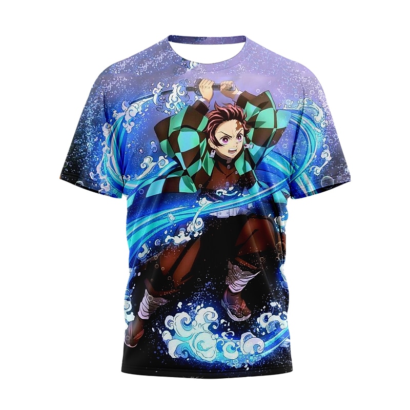 Kamado Tanjiro T-Shirt-Ärmel 3D Grafik Für Paar Herren Damen Erwachsene 3D-Druck 2025 - $15.49 –P4