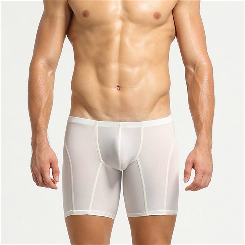 Per uomo 1 PC Boxer Slip Elastene Misto cotone / sintetico Lavabile Comodo Liscio A vita bassa Nero Bianco del 2025 a $10.99 –P1