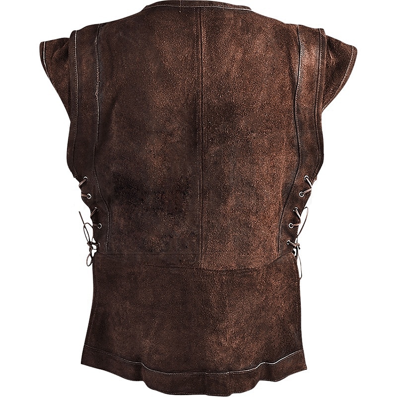 Punk & Gothic Mittelalterlich Renaissance Mantel Weste Ren Faire Pirat Wikinger Ranger Herren Vikinger Party / Abend Erwachsene Weste 2025 - $27.99 –P4