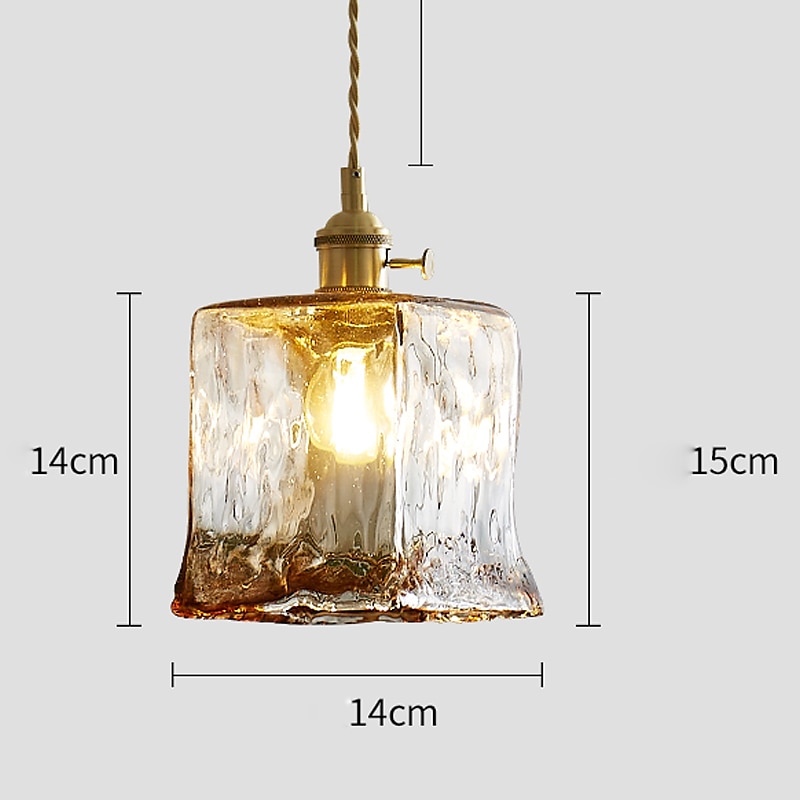 LED Pendant Light Mini Glass Copper Pendant Ceiling Hanging Light with Glass Shade Clear Glass Pendant Lighting for Bedroom Living Dining Room Kitchen 2025 - $148.99 –P17