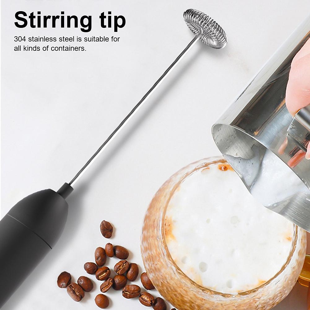 Electric Milk Frother Kitchen Drink Foamer Whisk Mixer Stirrer Coffee Cappuccino Creamer Whisk Frothy Blend Whisker Egg Beater, Without Battery 2025 - $13.99 –P2