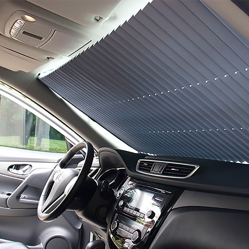 1 PCS Car Sun Shade Windshield Retractable Easy to Enstall For universal Windshield Sun Sun Protection Glare Polyvinyl Chloride 46/65/70/80 cm 2025 - $22.99 –P5