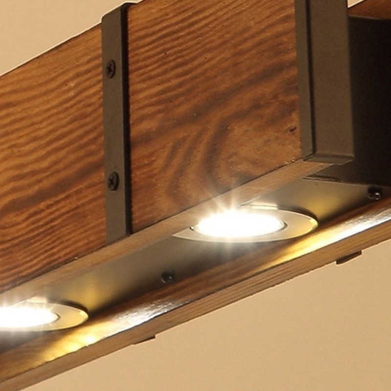 светодиодный подвесной светильник 100 см лайнер дизайн теплый белый 4-светлое дерево промышленный винтажный стиль украшает вход в домашний офис&amp; столовая 2025 - $299.99 –P9