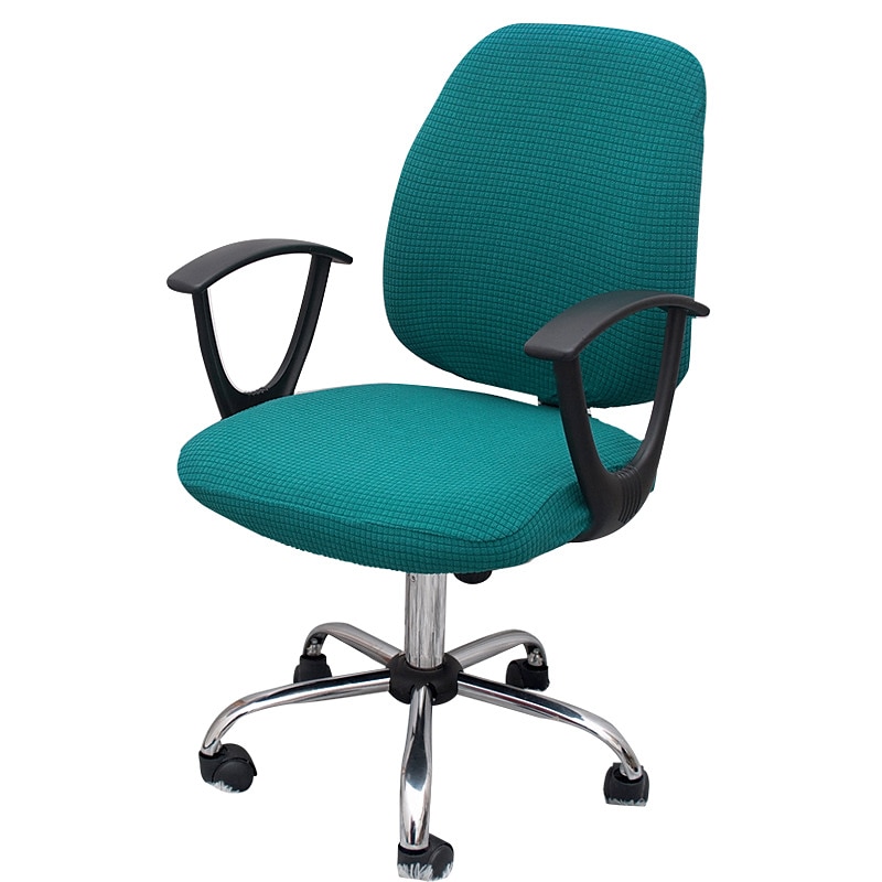Schonbezug für Computer Bürostuhl elastisch drehbar Gamingsitz Schonbezug elastisch Polarfleece schwarz einfarbig weich strapazierfähig waschbar 2025 - $19.99 –P16