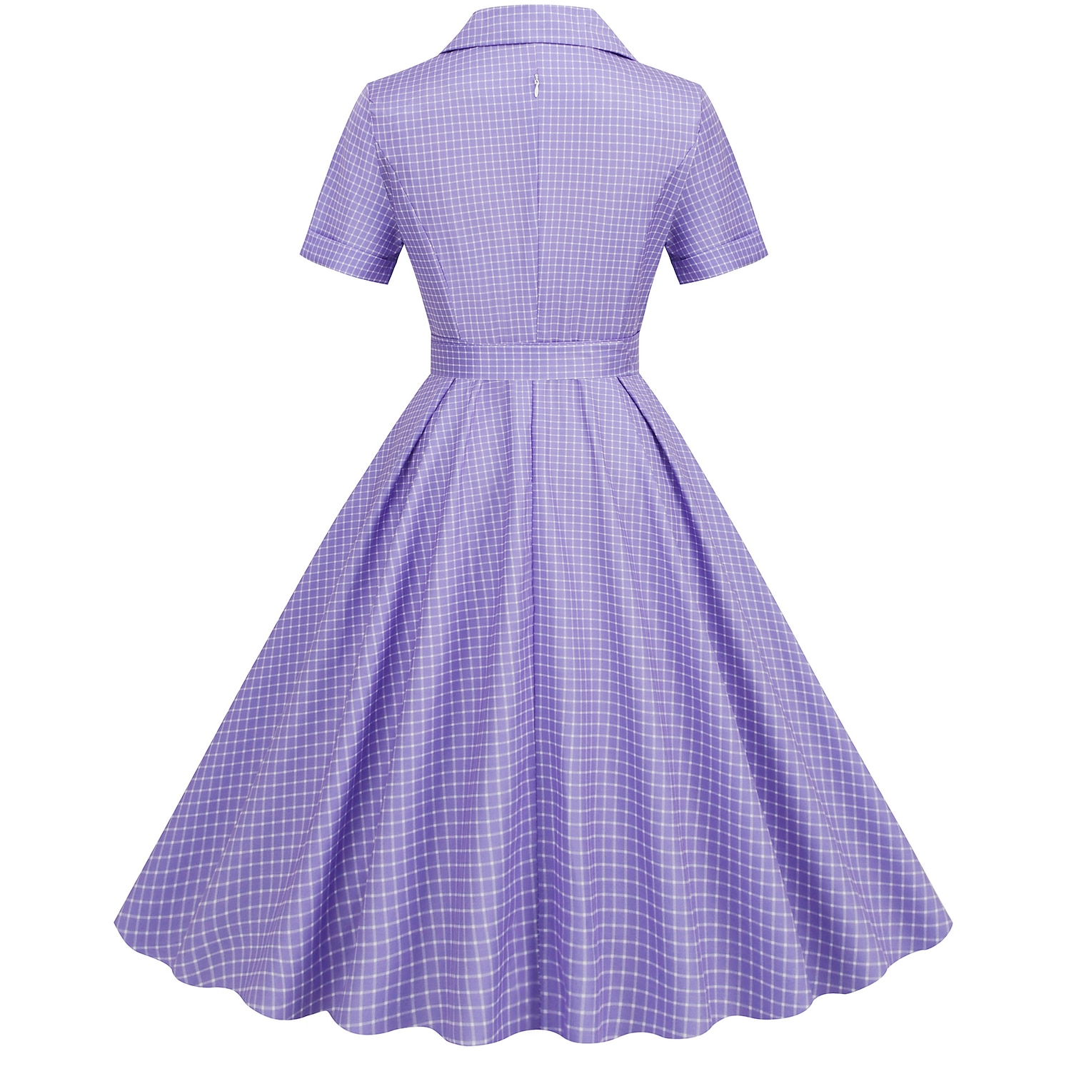 Retro 50. léta Rockabilly Ke kolenům Houpací šaty Flare šaty Košilové šaty S páskem Pléd Dámské Karneval Plesová maškaráda Čajový dýchánek Běžné / Denní Retro tematická párty Dospělé Šaty Jaro léto 2025 - $29.99 –P20