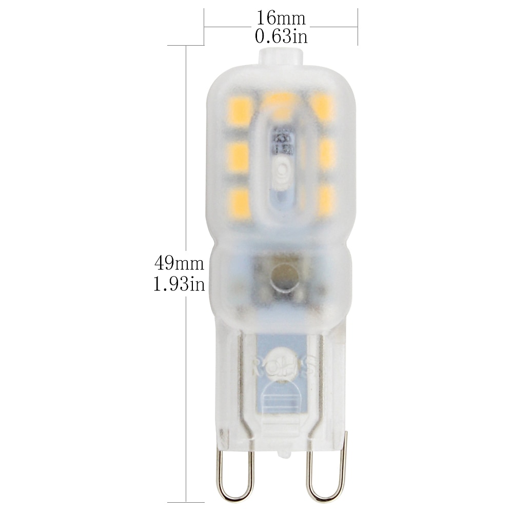 G9 LED Bulb AMAZING POWER 220V JC G9 Bi Pin Bulb G9 20W Halogen Bulb Replacement 3000K 6000K 4-Pack 2025 - $13.99 –P1