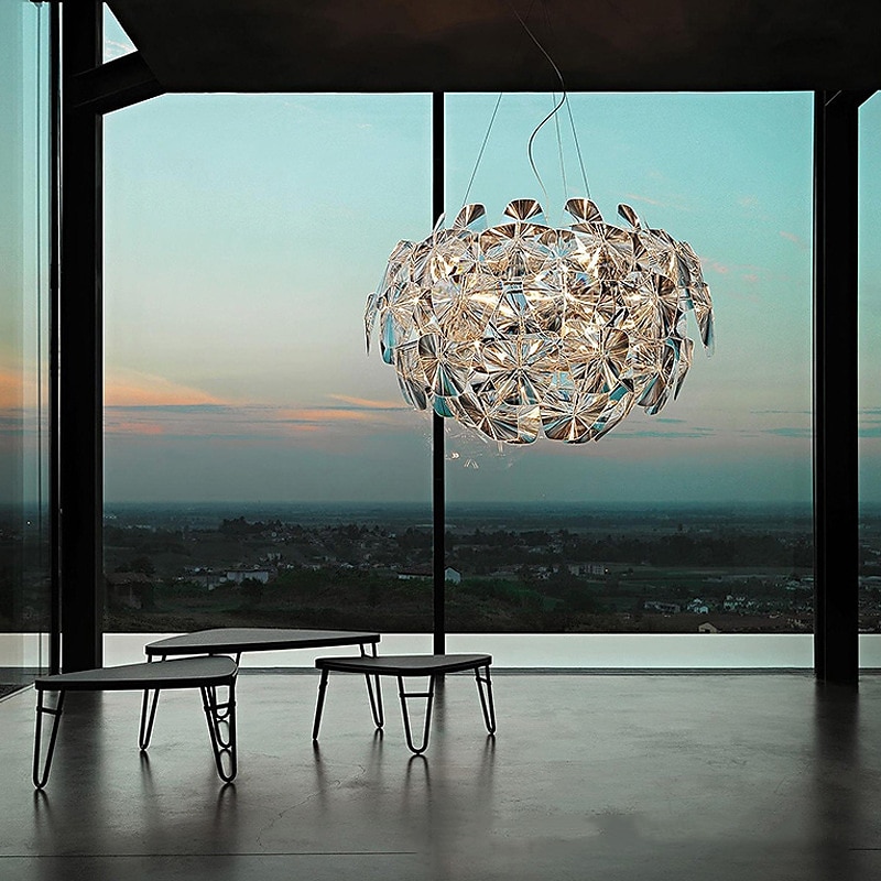 LED-Pendelleuchte 60cm Blumendesign moderne Acryl-Kronleuchter-Pendelleuchte exquisite Deckenbeleuchtung dekorative Deckenleuchte für Wohnzimmer Flur Schlafzimmer 2025 - $399.99 –P7