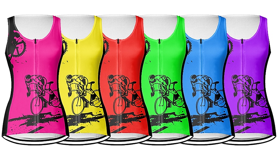 Per donna Gilet da ciclismo Maglia da ciclismo Senza maniche Bicicletta Gilet / Gilet Maglietta / Maglia Superiore con 3 tasche posteriori Ciclismo da montagna Cicismo su strada Traspirante del 2025 a $20.79 –P1