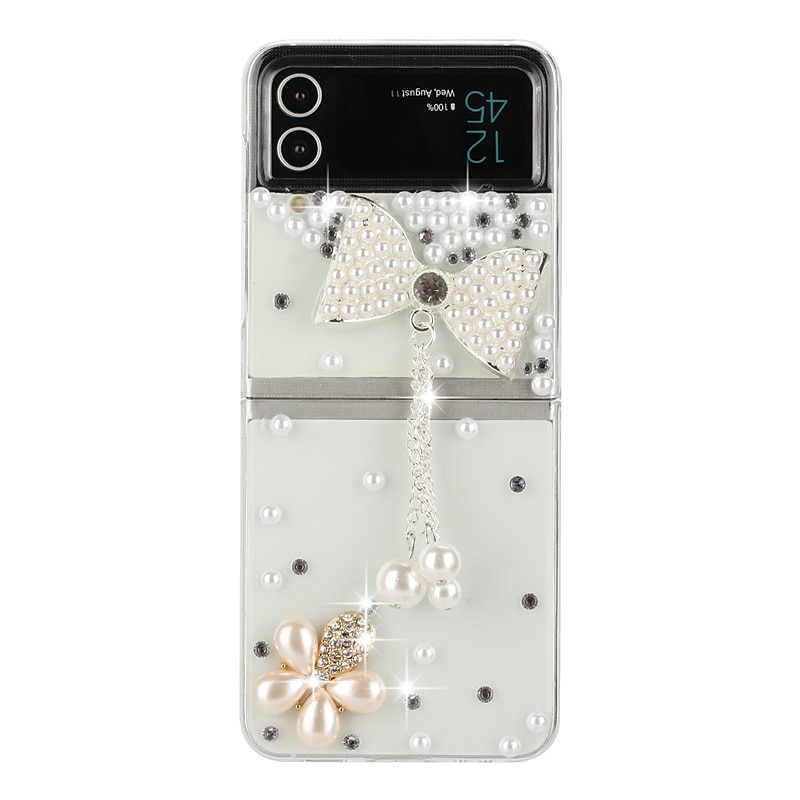 telefon Etui Til Samsung Galaxy Z Flip 6 Z Flip 5 Z Flip 4 Z Flip 3 Flip Case Flipp Bling Rhinstein Krystall diamant PC 2025 - $13.99 –P9
