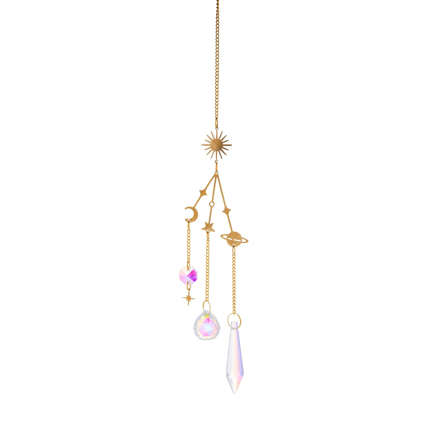carillons éoliens en cristal attrape-soleil - attrape-soleil intérieur fenêtre larme cristal perles prisme attrape-soleil jardin extérieur décorations pour la maison décor suspendu pour plafond attrape-lumière de cuisine de 2025 ? $10.49 –P6