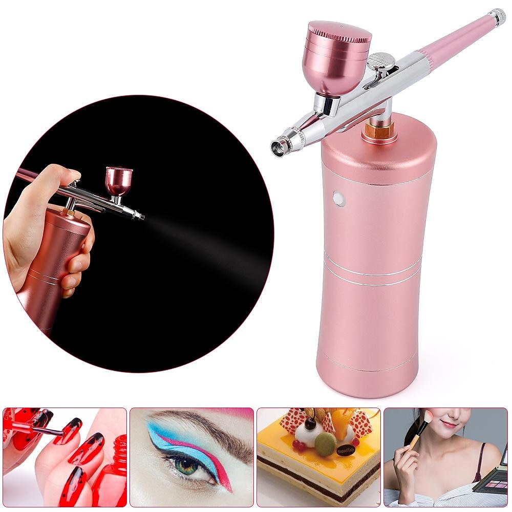 Airbrush Kit Mini Portable Handheld Compressor With Air Brush Spray Gun For Makeup Cake Decorating Model Coloring Manicure Tattoo Drawing Art 2025 - $38.99 –P5