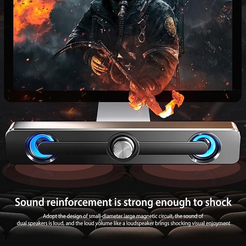 Wireless Bluetooth Soundbar Hi-Fi Stereo Speaker Upgraded Version Of High Sound Quality For SmartPhone/Tablet/Computer TVHome Theater TV Strong Bass Sound Bar 2025 - $33.99 –P3