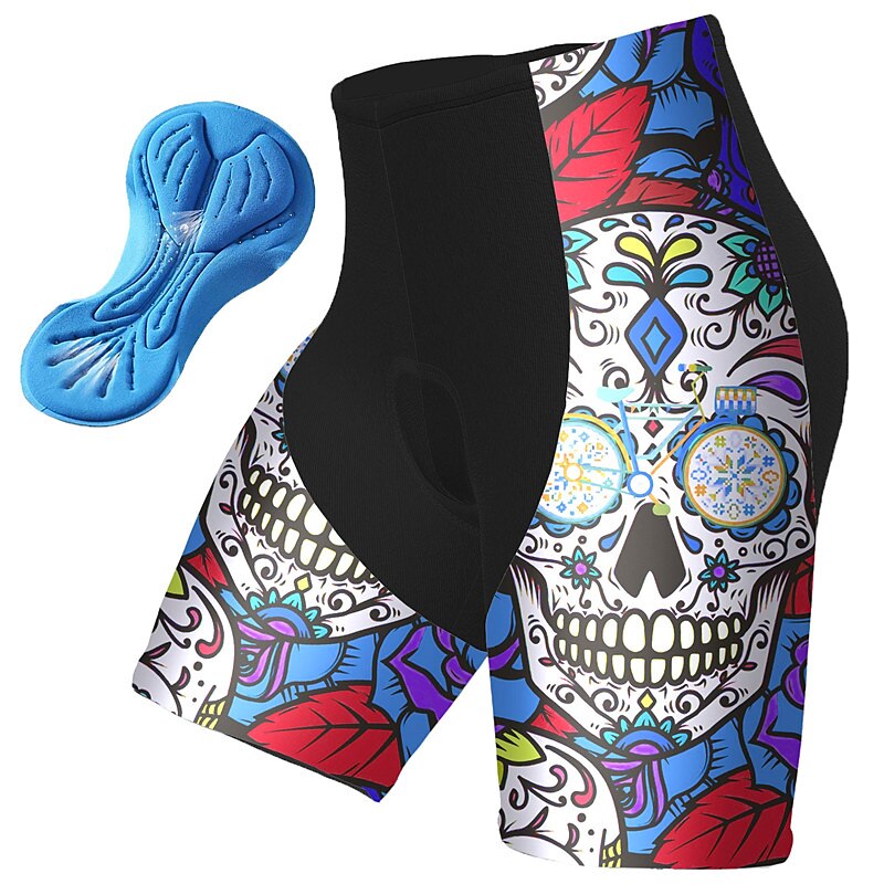 Voor heren Wielrenshorts Fietsen Gewatteerde shorts Kleding Onderlichaam Bergracen Wegwielrennen Sport Grafisch Doodskoppen 3D-pad Fietsen Ademend Sneldrogend Roze Rood Polyester Spandex Kleding 2025 - $25.99 –P7