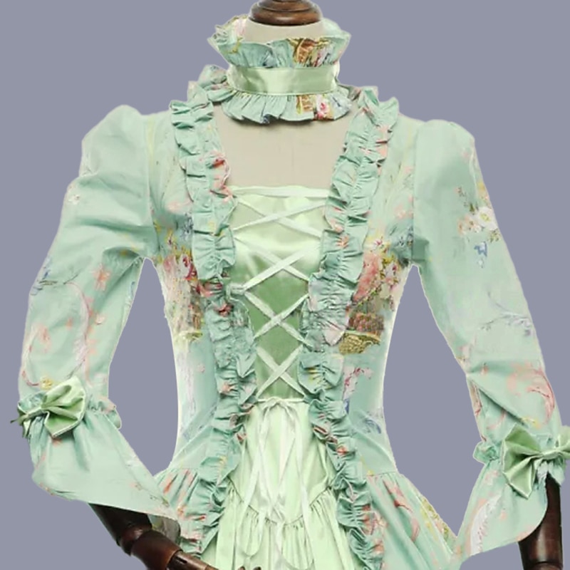Rococo Βικτωριανής Εποχής Rochie de epoca Rochie De Bal Rochie de bal Maria Antonietta Pentru femei Mascaradă Carnaval Petrecere Halloween Adulți Rochie 2025 - $128.99 –P5
