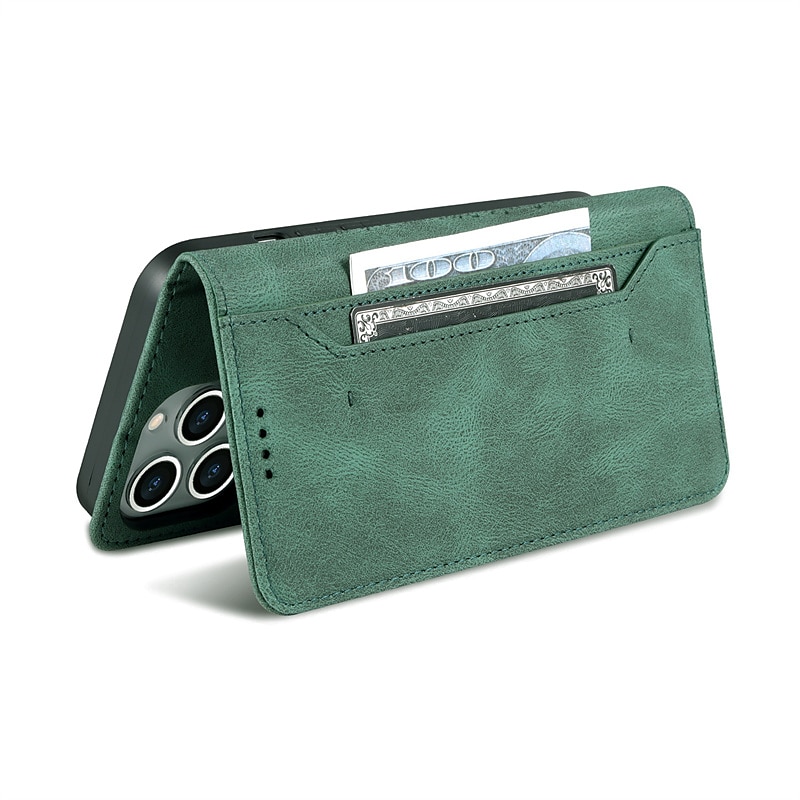 teléfono Funda Para iPhone 16 iPhone 15 Pro Max Plus iPhone 14 13 12 11 Pro Max Plus X XR XS Phone 13 Pro Max 12 11 X XR XS Max 8 7 Tarjetas billetera Gire la tapa con Soporte Ranura para tarjetas 2025 - $18.99 –P10