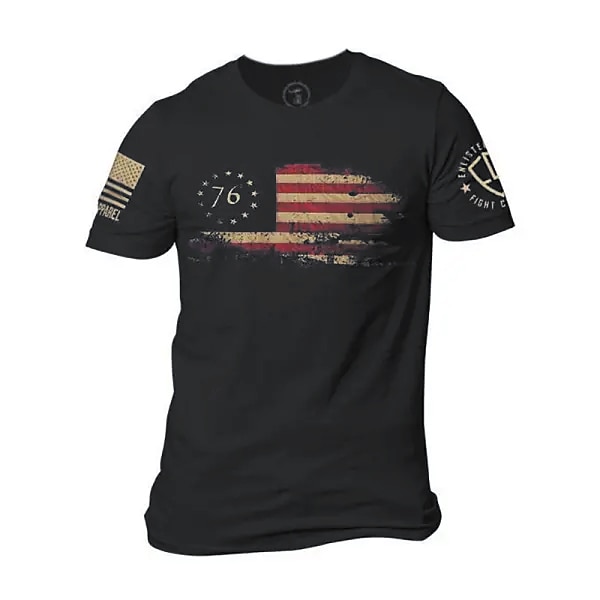 Jour des vétérans T-shirt homme patriote patriote vétéran 100% coton graphique T shirt chemise confortable tee extérieur street mode designer vêtements S M L XL XXL de 2025 ? $15.99 –P1